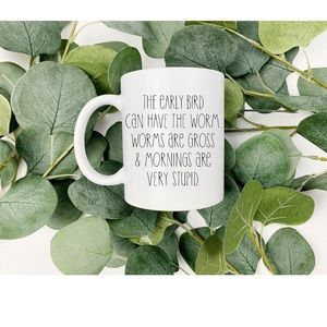 Custom Sublimated Early Bird 11 oz Mug